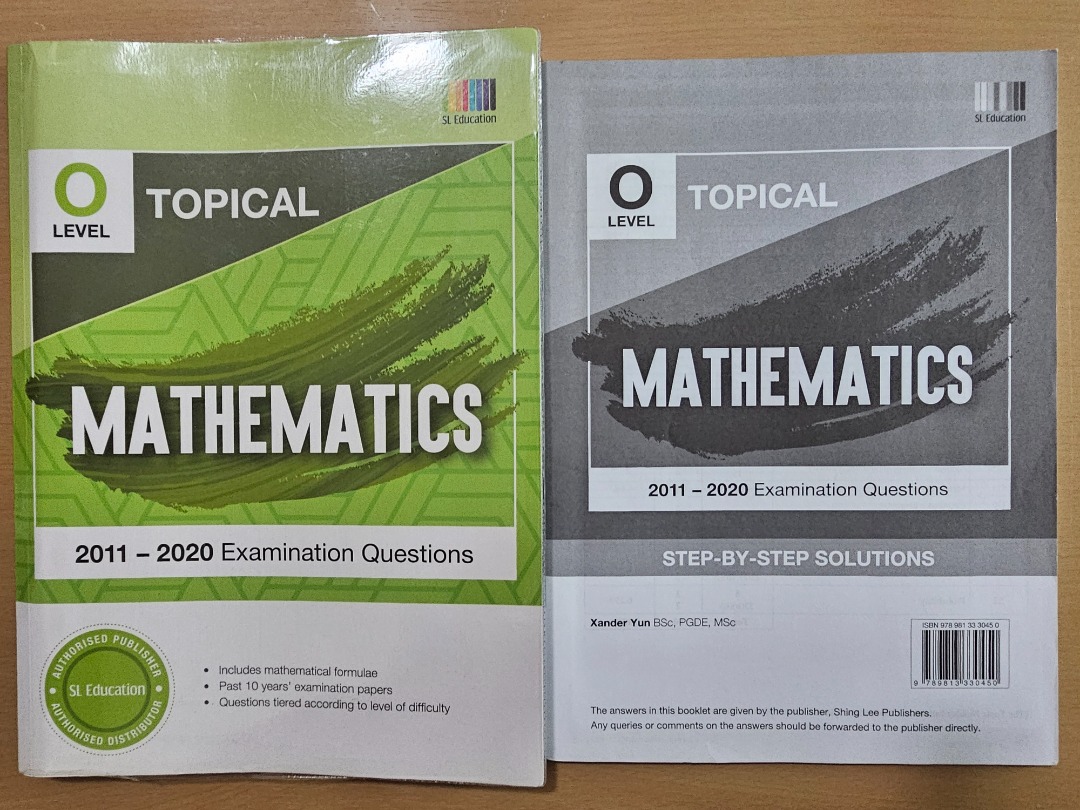 O Level Topical Mathematics 2011-2020, Hobbies & Toys, Books ...