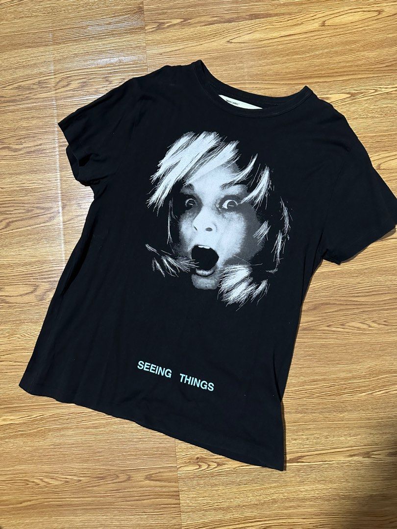 Off white screaming girl tee top