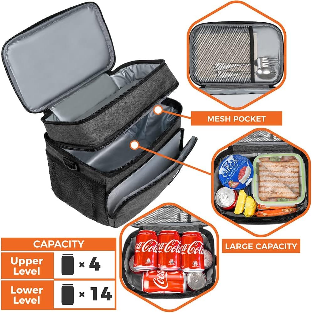 Opux premium lunch box insulated lunch bag for men women adult 2025