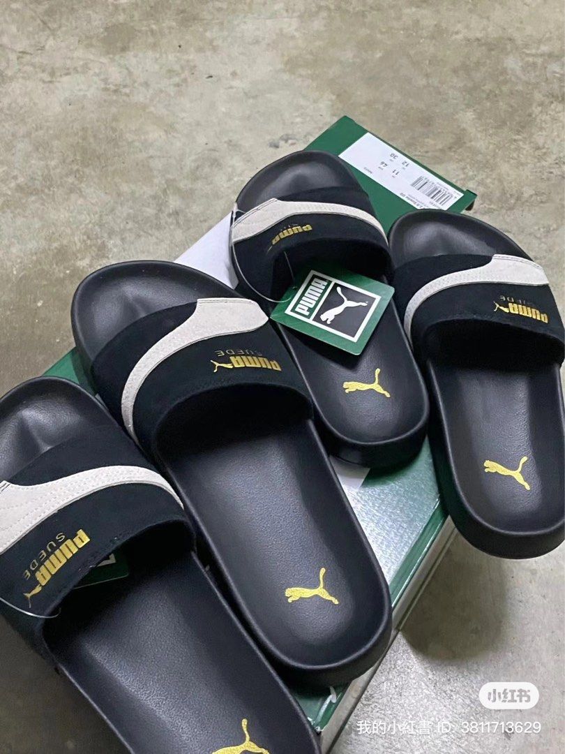 Puma suede slipper sales