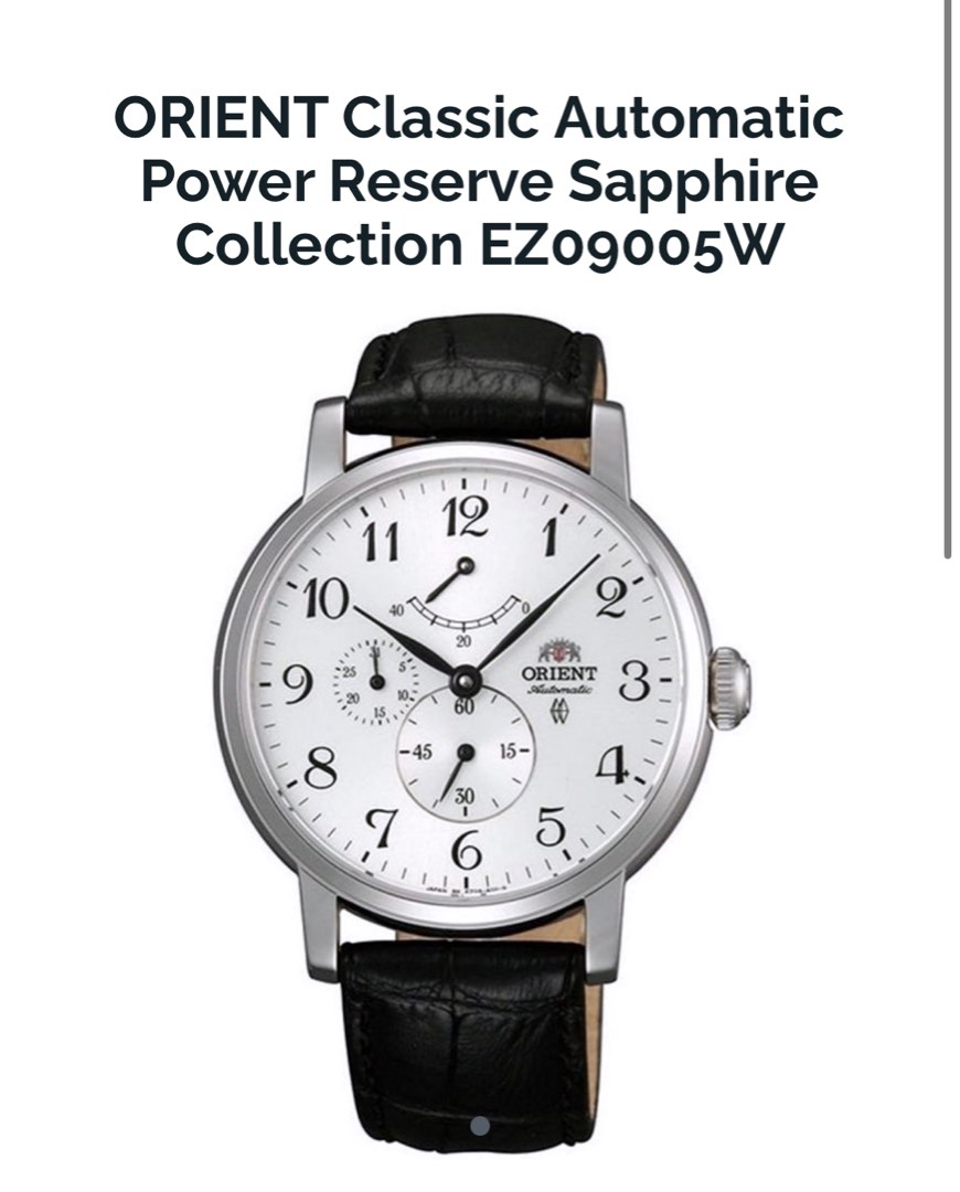Orient automatic cheap power reserve ez09005w