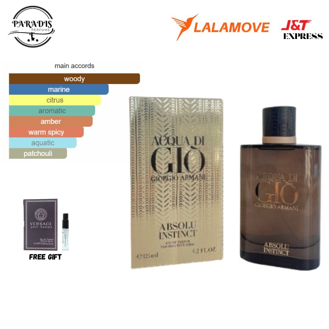 ORIGINAL AUTHENTIC GIORGIO ARMANI ACQUA DI GIO ABSOLU INSTINCT EDP
