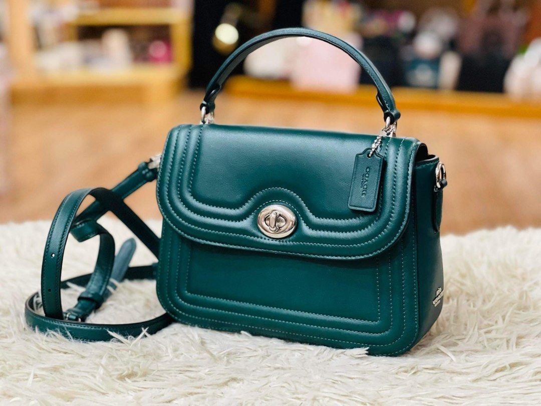 Coach marlie 2025 top handle green