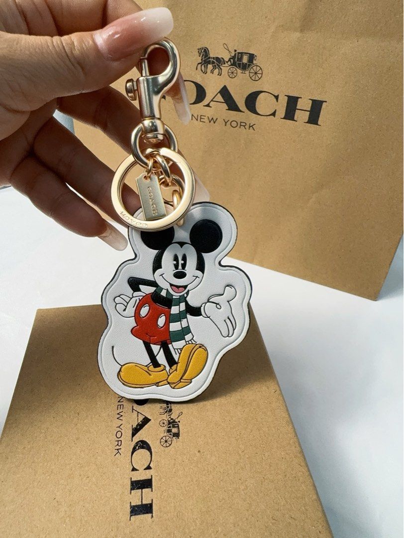 Coach mickey keychain hotsell