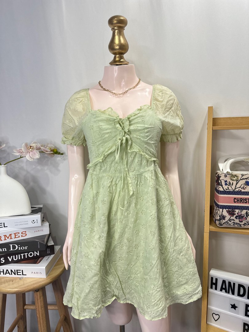 Pastel green tunic dress