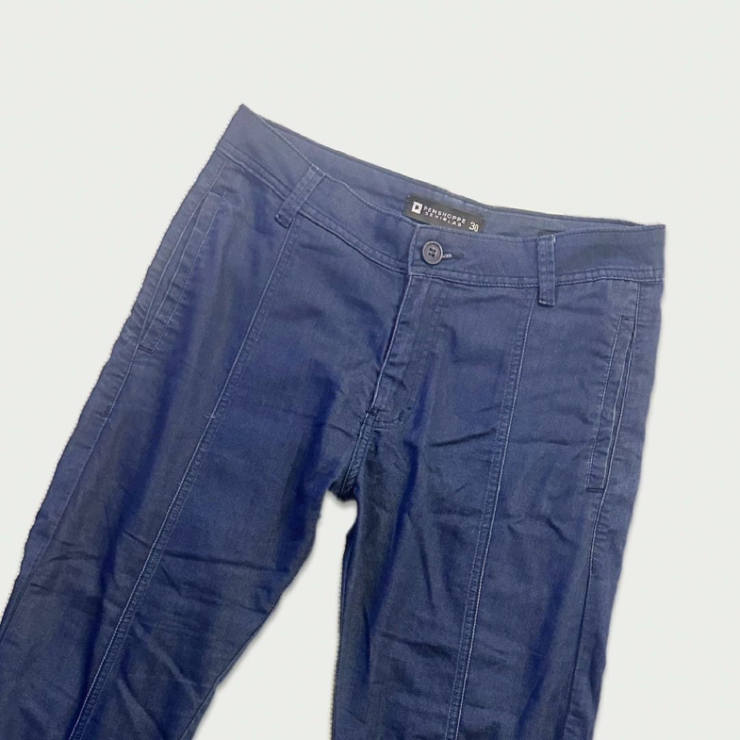 Penshoppe Denim Labs Navy Blue Cropped Pants