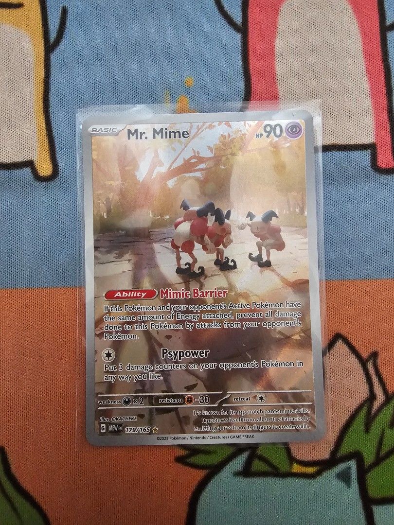 Pokemon Mr. Mime 179/165 Illustration Art Rare - 151 Series Single Card (Mint Condition) Pokemon Card Pokemon Mr. Mime 179/165 Illustration Art Rare - 151 Series Single Card (Mint Condition) Pokemon Card