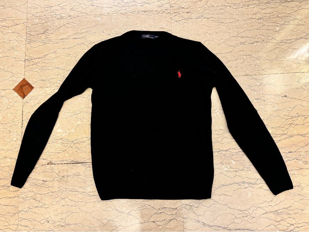 Ralph lauren black jumper mens cheap