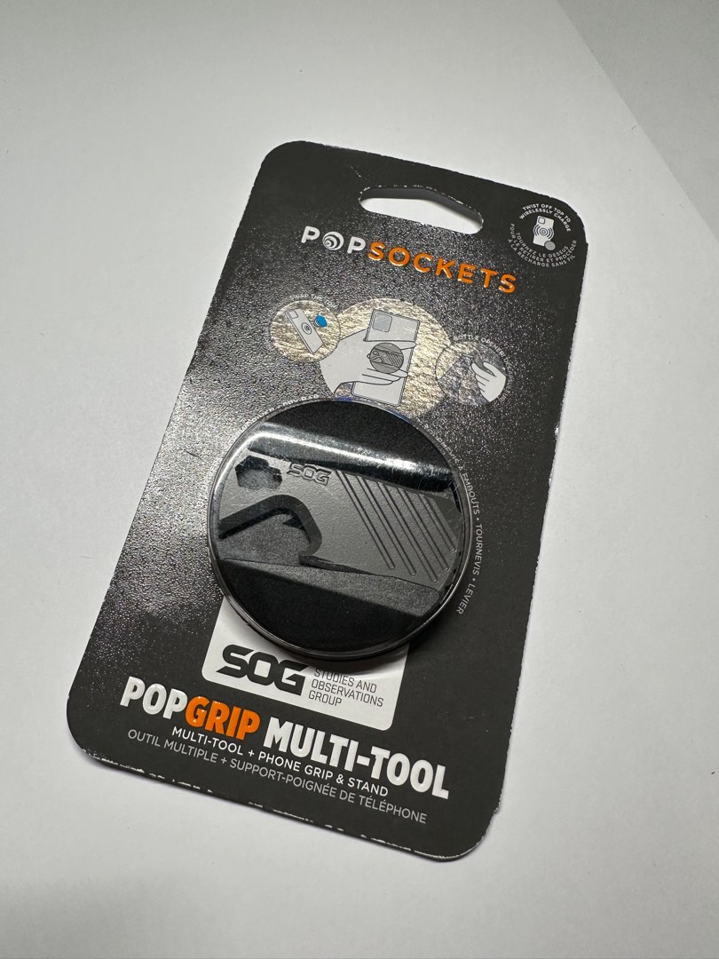 Popsocket PopGrip MultiTool SOG, Mobile Phones & Gadgets, Mobile & Gadget Accessories, Mounts