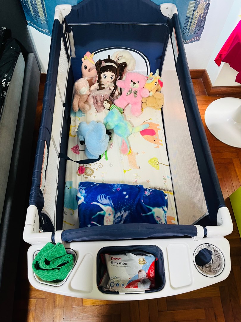 Portable Baby cot, Babies & Kids, Baby Nursery & Kids Furniture, Cots