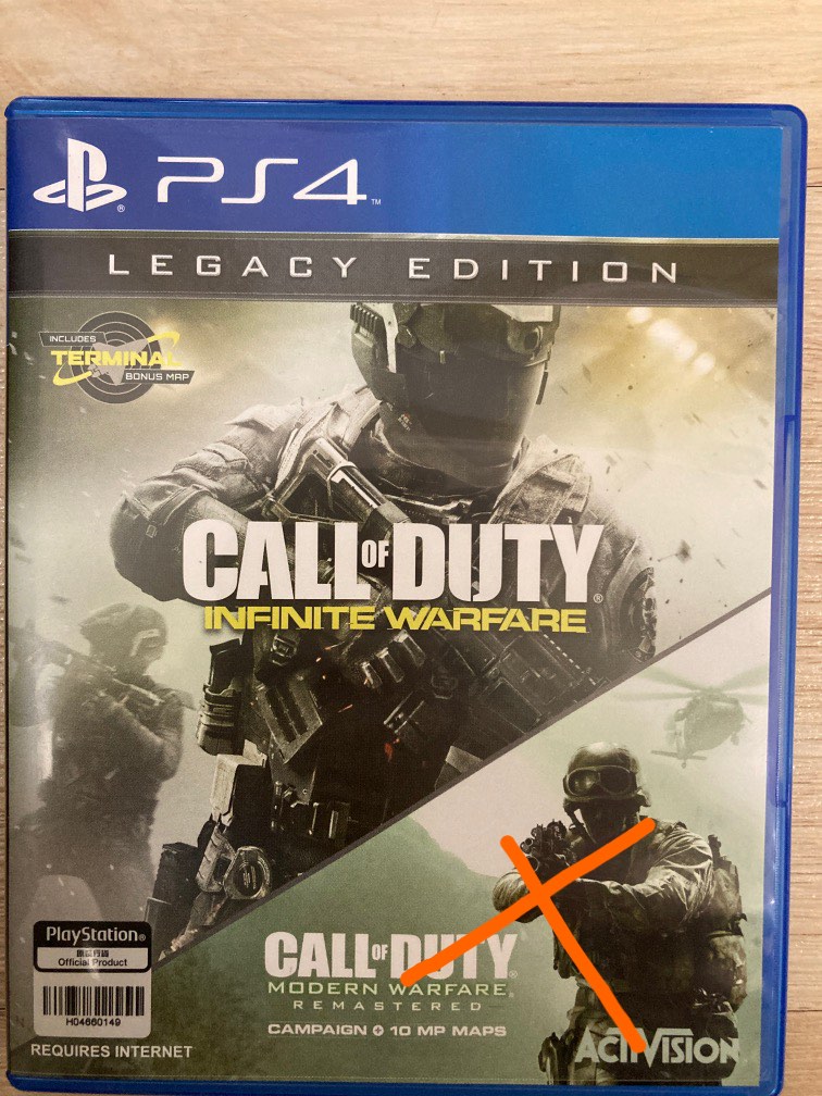 Call of duty infinite warfare shop and modern warfare remastered ps4