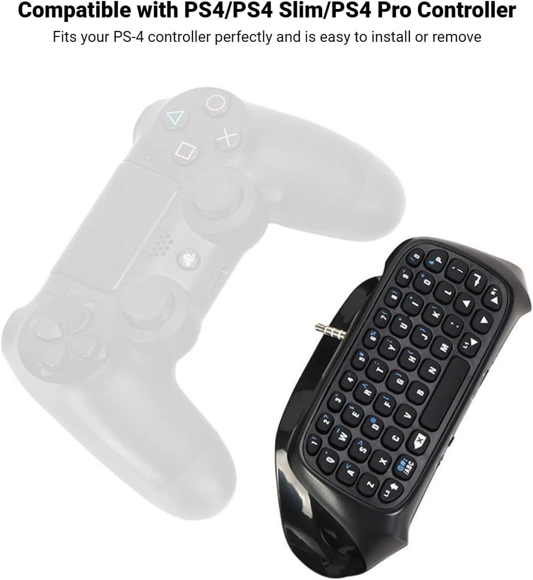 PS4 Controller Keyboard Wireless Bluetooth Keypad Mini Chatpad