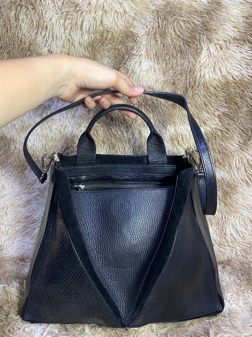 PURIFICACION GARCIA LEATHER BAG, Women's Fashion, Bags & Wallets