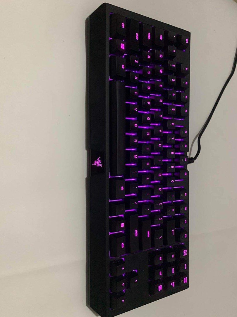 Razer Blackwidow Tournament Edition Mechanical Keyboard (Category: Computer Keyboard) located in Cabuyao City. Submitted by random.preloved. (Listing ID 1270316364, Image 3). Description: Razer Green Switches All lights working including Razer logo Keys are 100% working Pm lang.