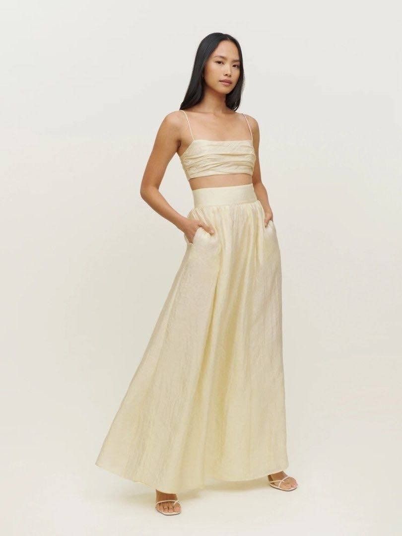 two piece sets maxi skirt