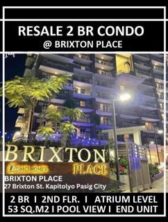 Resale Preowned 2 BR Condo Unit at Brixton Place in Kapitolyo Pasig nr BGC  Sheridan