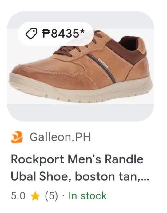 ROCKPORT MENS RANDLE UBAL SHOES SIZE 9.5 MEN