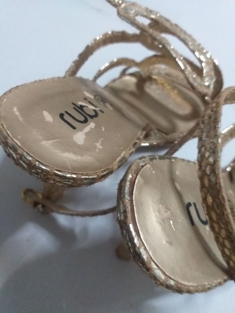 Gold party shoes sales