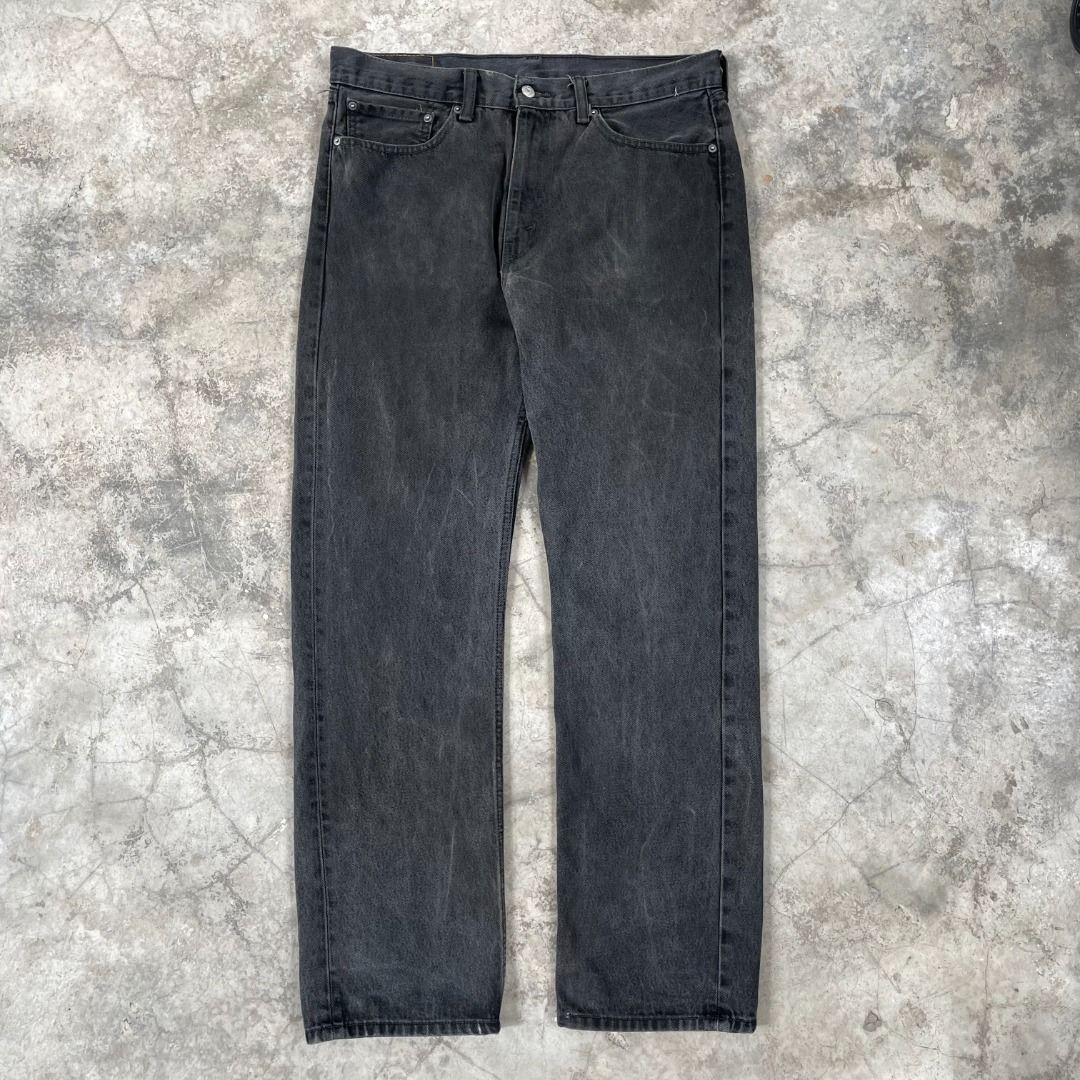 SALE 36 LEVIS 505 DENIM JEANS REGULAR BASIC FIT BLACK