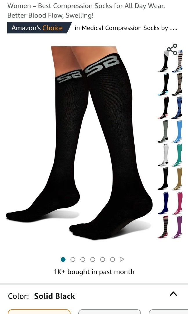 SB SOX Compression Socks (20-30mmHg) for Men & Women – Best Compression  Socks for All Day Wear, Better Blood Flow, Swelling!