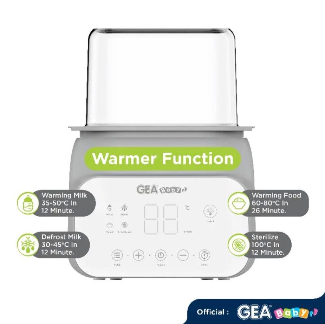 Sewa Gea Baby Smart Bottle Warmer and Sterilizer Penghangat