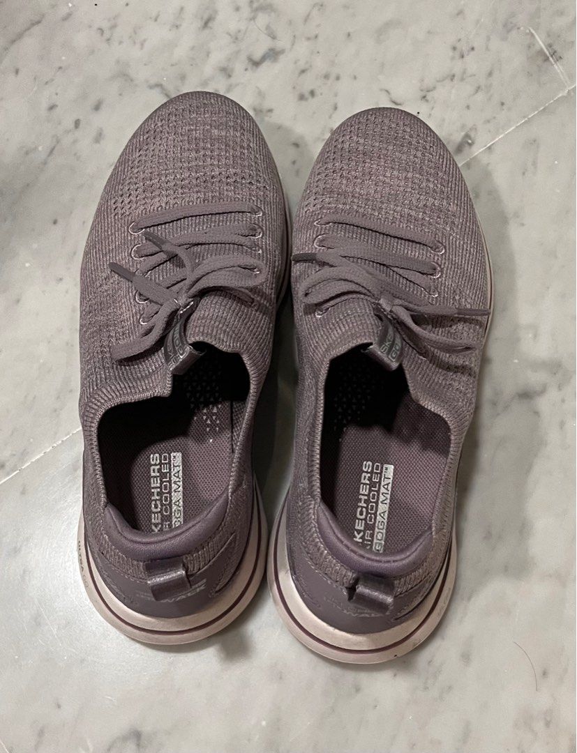 Skechers go walk shop lite mens purple