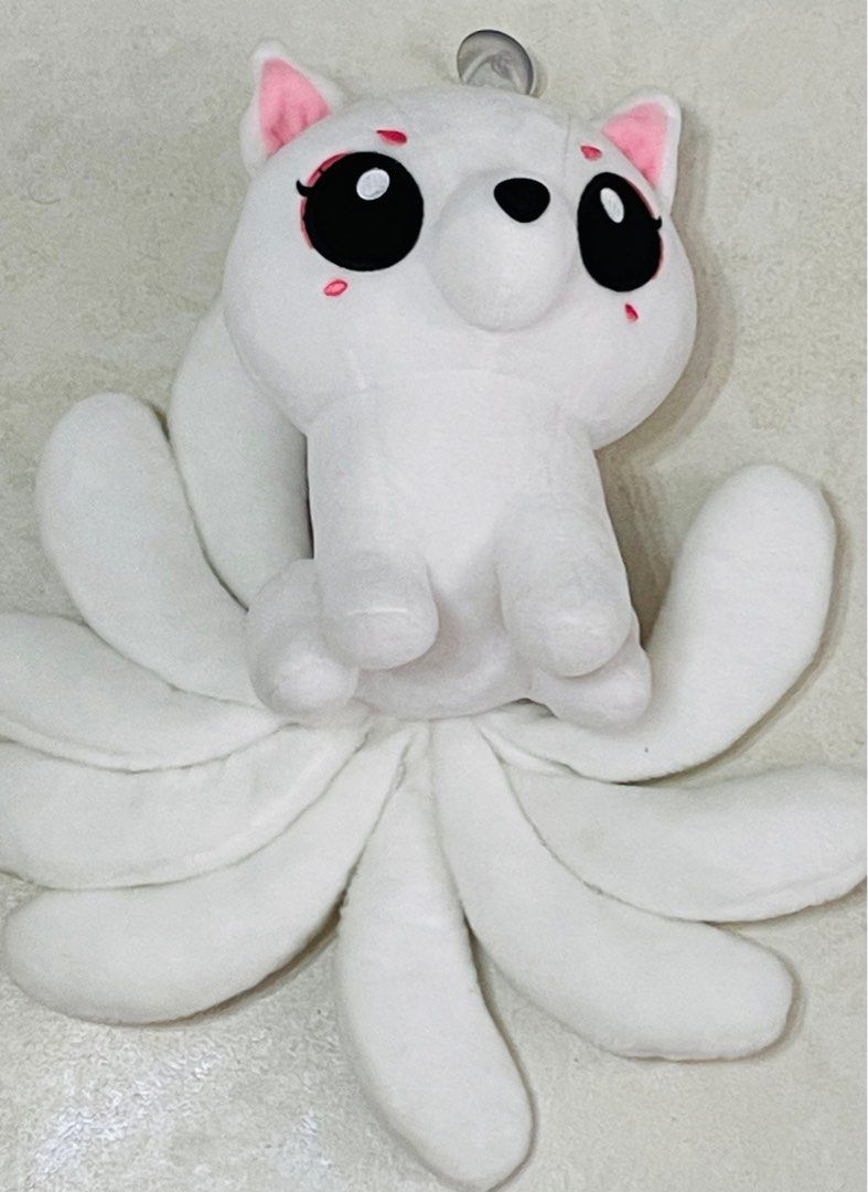 Soft Toy plushie plush white fox nine tail Hobbies Toys Toys Games on Carousell