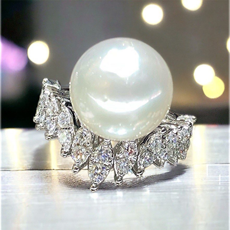 Pearl ring sale store
