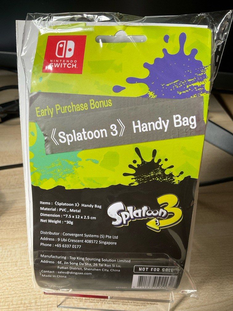 Splatoon 3 Pouch, Hobbies & Toys, Memorabilia & Collectibles, Fan ...