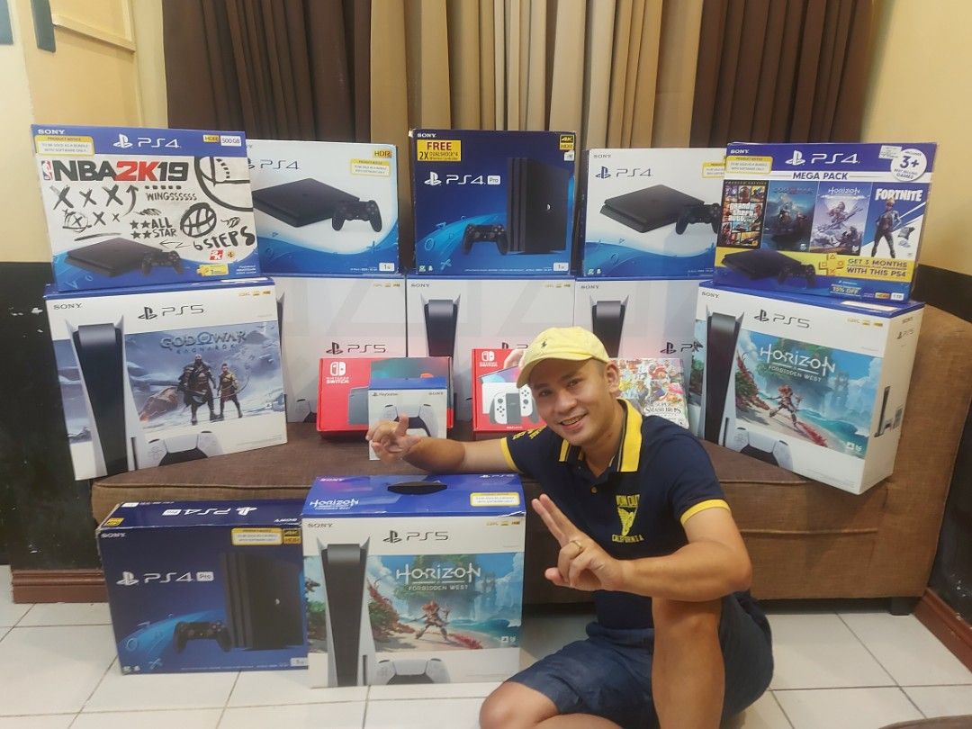 Spot Cash (Category: PlayStation) located in Manila. Submitted by pjthebartender (Listing ID 1270413587, Image 1). Description: Buying rush ps5- ps4 slim/pro and Nintendo Switch Deal kagad pag ngkasundo Pm lang mga idol madali po ko kausap Tumatangap din ako ng sanla ps5- ps4 slim/pro nintendo switch lite/v1/v2/oled 12%every month....