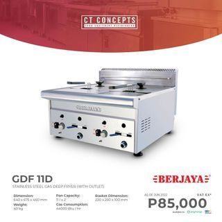 STAINLESS DEEP FRYER(GAS TYPE) GDF 11D