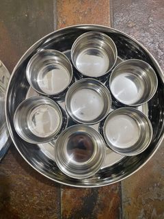 Stainless Steel Indian Spice Box Masala Container bought  in India 