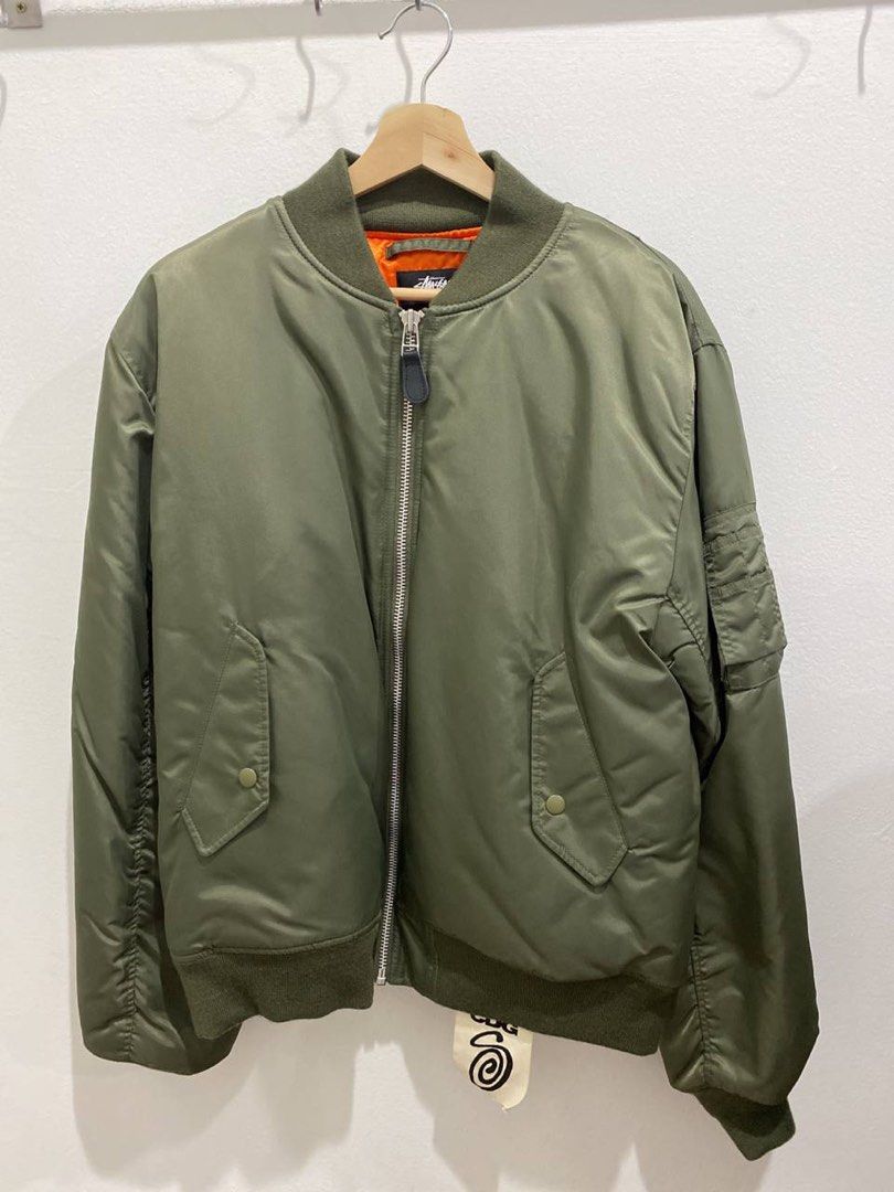 新品☆CDG x STUSSY 近しい 40周年限定MA-1ジャケット☆ボンバー