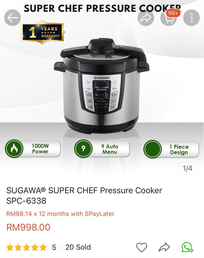 Sugawa pressure online cooker manual