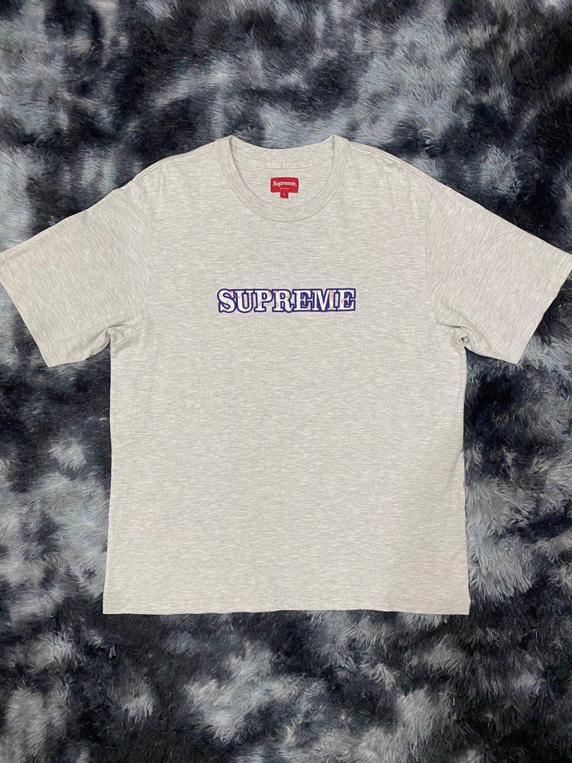 Supreme floral logo tee sale