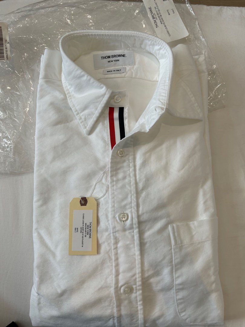 Thom Browne Oxford white shirt size 2, Men's Fashion, Tops & Sets