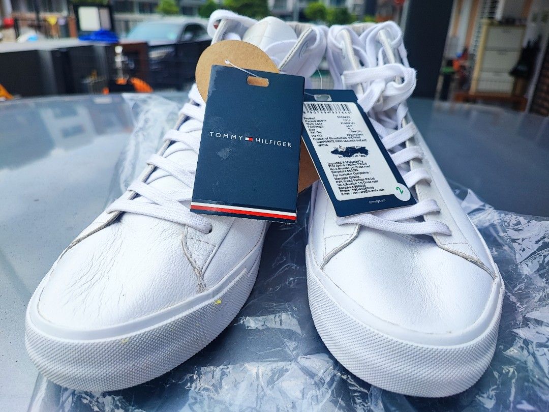 Tommy hilfiger corporate clearance leather low sneaker