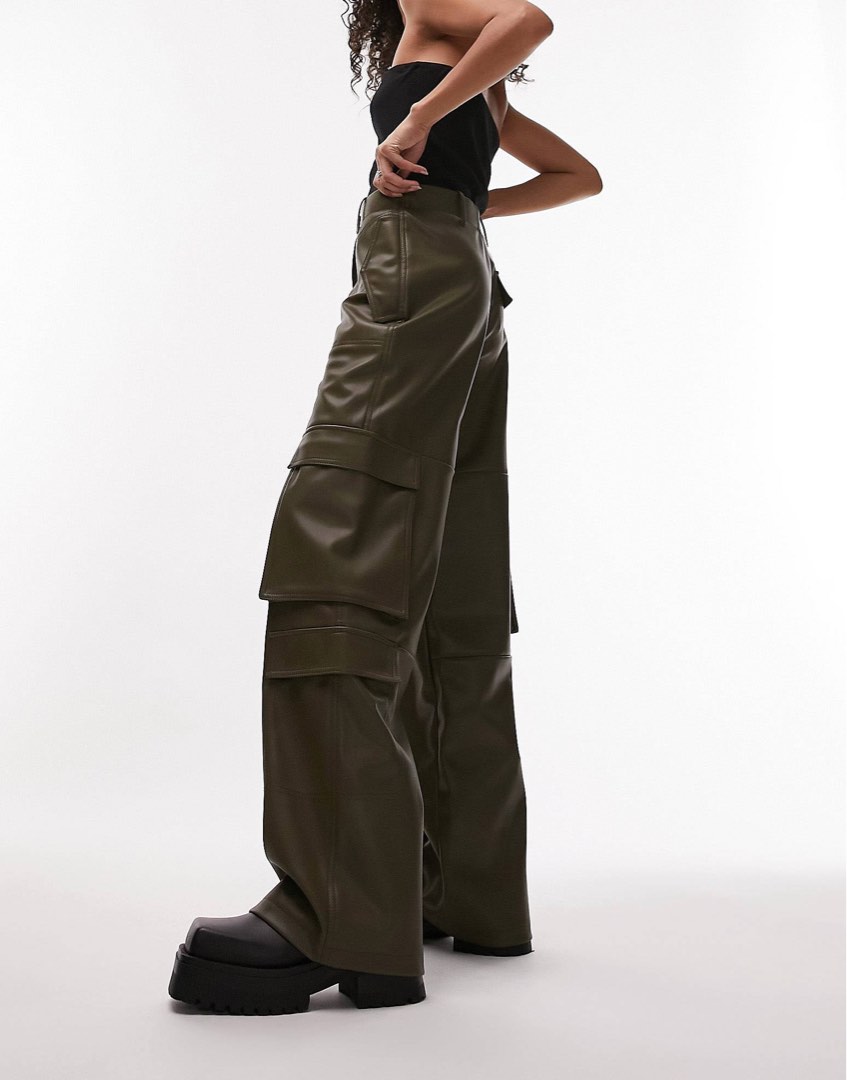 Topshop discount pleather pants