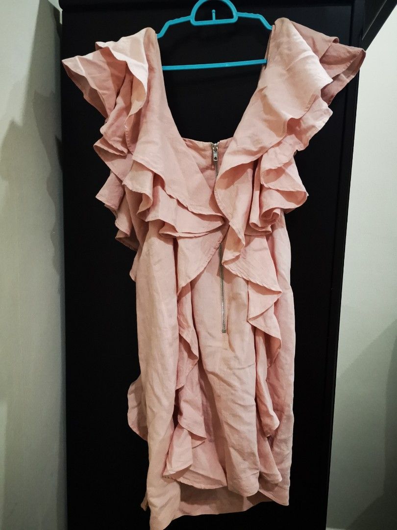 Topshop Pink Ruffle Dress Women s Fashion Dresses Sets