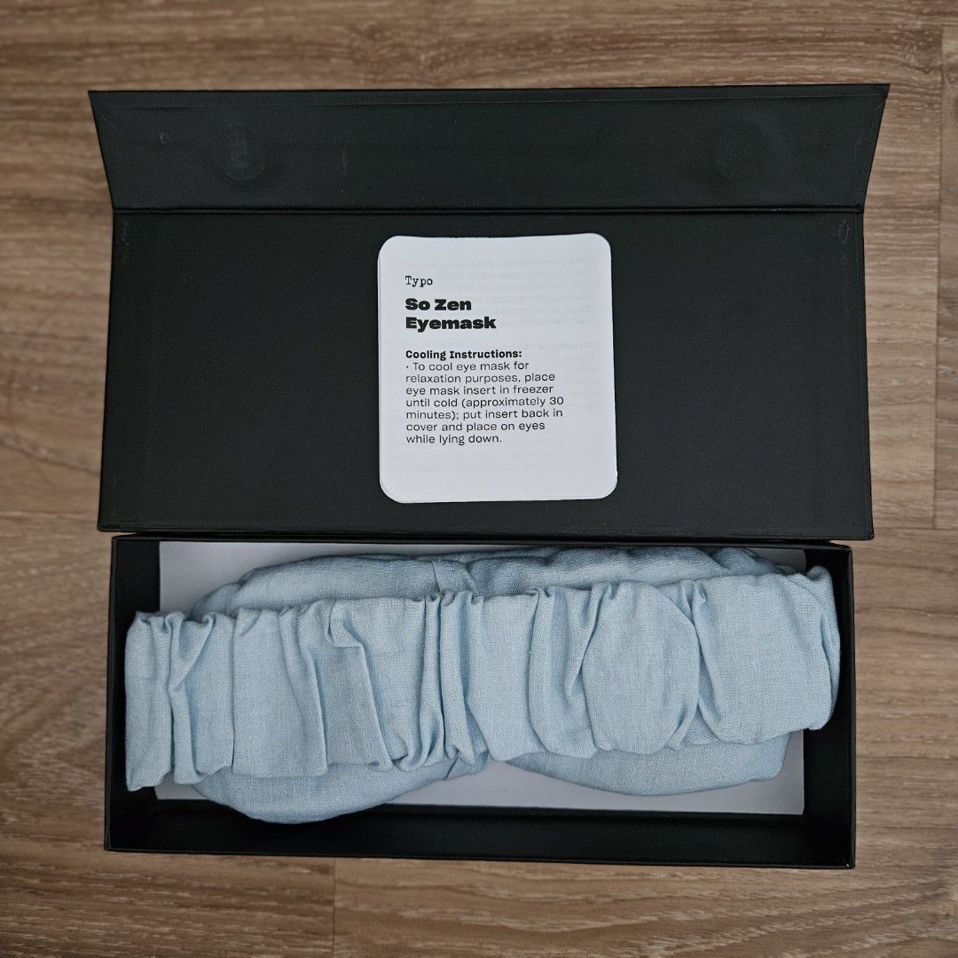 Typo weighted and scented eye mask, Beauty & Personal Care, Vision Care