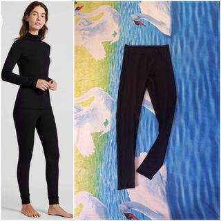 UNIQLO Extra Warm Heattech Ribbed Legging (Black M)
