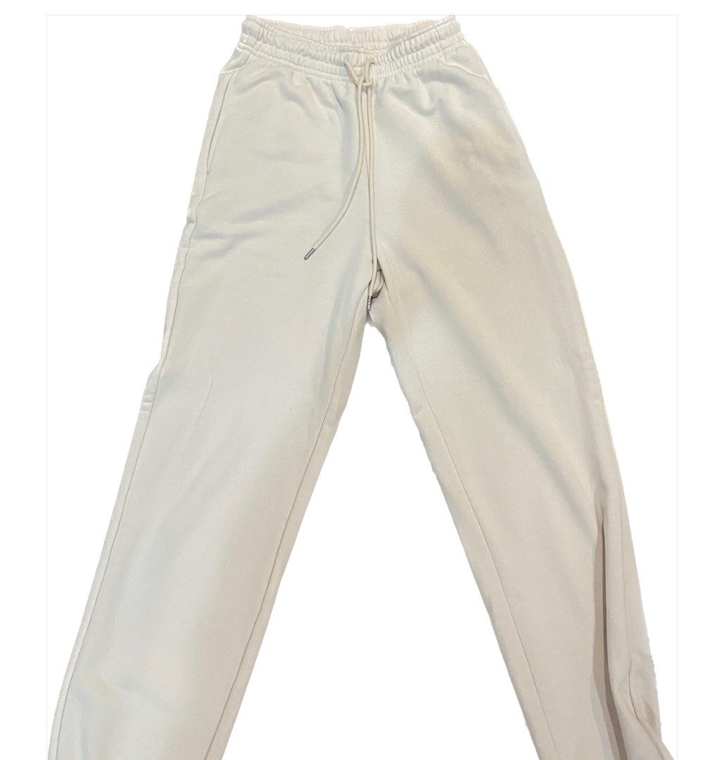white joggers white Women s Fashion Bottoms Jeans Leggings