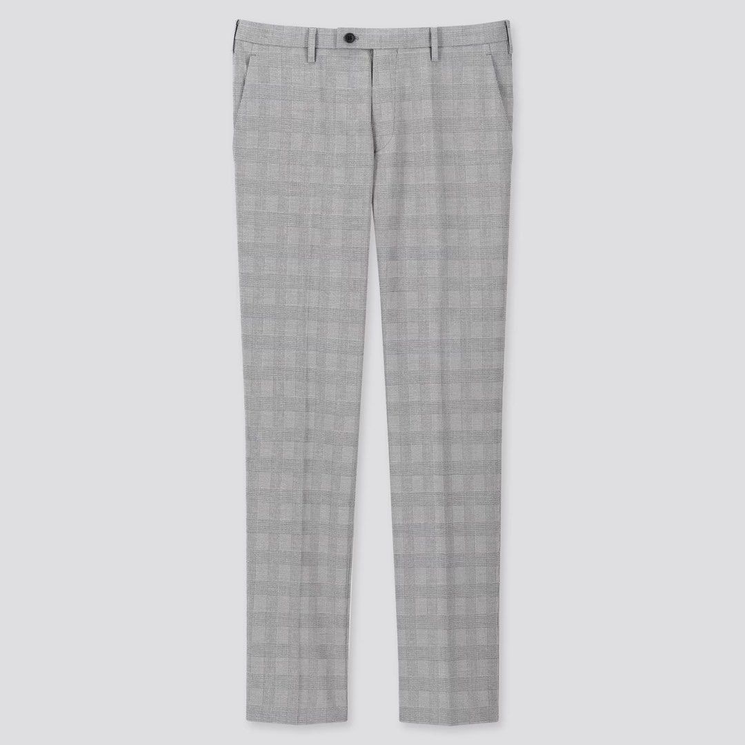 Uniqlo plaid trousers clearance
