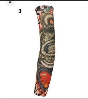 Cool Unisex Temporary Fake Slip Tattoo Arm Sleeves Half-Finger UV