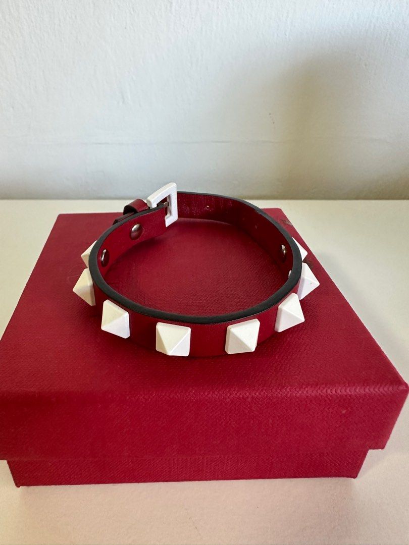 Valentino Garavani Valentino Garavani Rockstud leather bracelet Valentino  Garavani