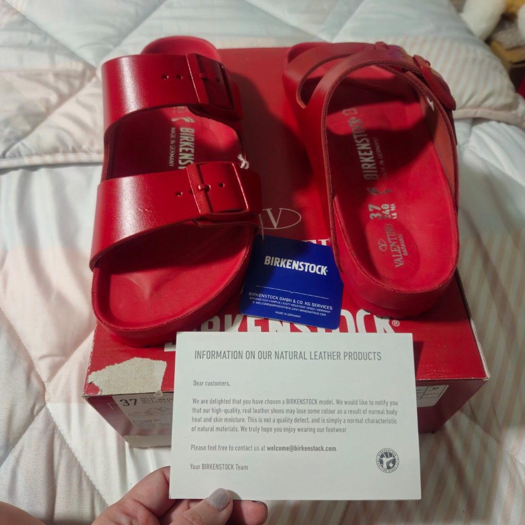 Valentino X Birkenstock Red Sandals