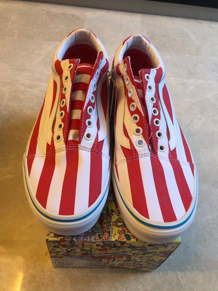 Red check vans old skool clearance