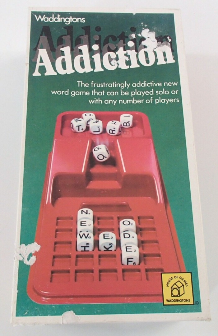 Vintage 1978 - Waddingtons ADDICTION 1978 Wonderful Family Word, Toys ...