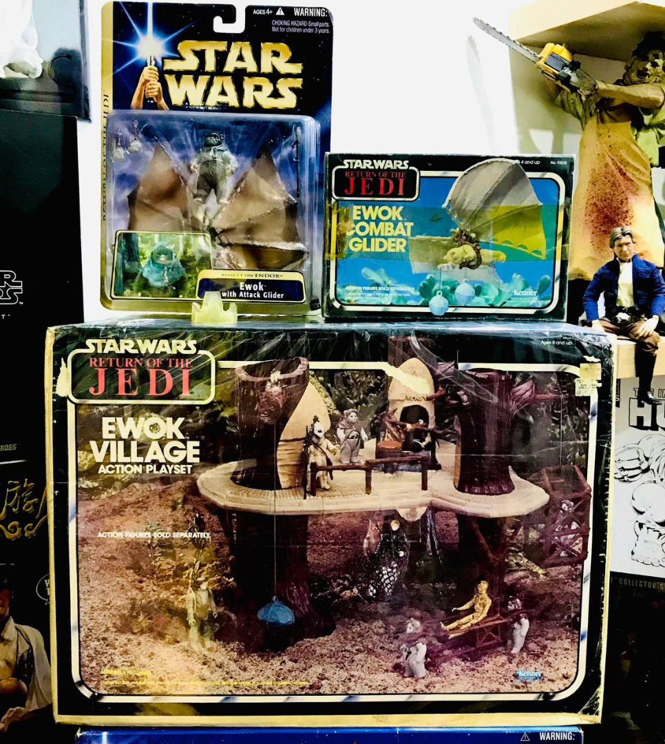 VINTAGE KENNER HASBRO 80 s STAR WARS RETURN OF THE JEDI EWOK VILLAGE PLAYSET EWOK COMBAT GLIDER RARE Hobbies Toys Toys Games on Carousell