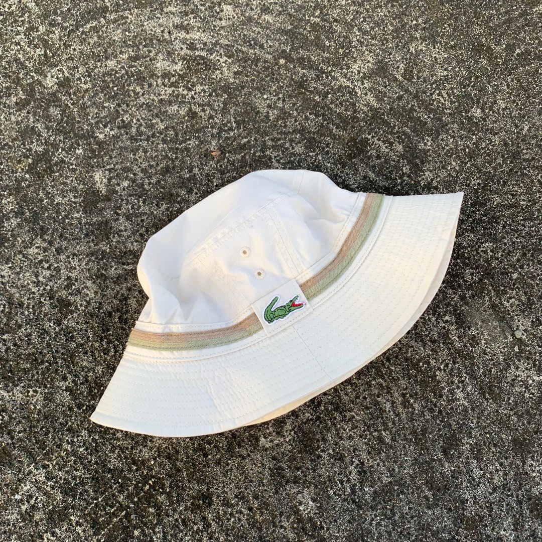 VINTAGE LACOSTE BUCKET HAT, Men's Fashion, Watches & Accessories, Caps & Hats on Carousell